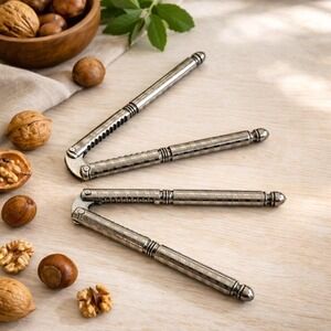 VTG HMQ H.M. Quackenbush Spring Nutcracker Set 2 Nickel USA Collectible